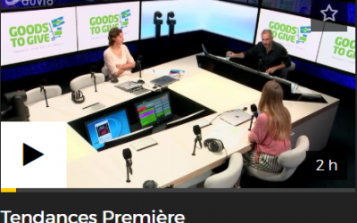 Radio interview during the show Tendances Premère – RTBF – 9/8/2019