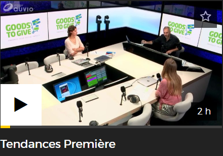 Radio interview during the show Tendances Premère – RTBF – 9/8/2019